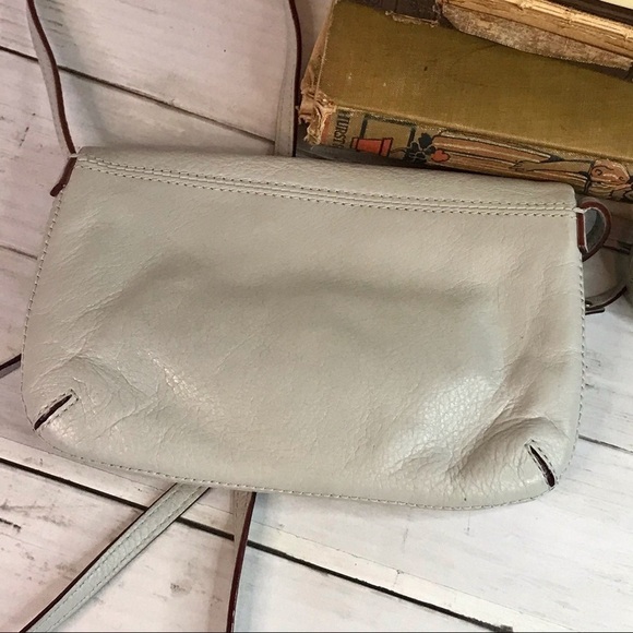 Kate Spade Light Grey Foldover Crossbody Bag - Picture 2 of 8